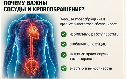 Сосудистая система и кровообращение — важная часть комплексного подхода к мужскому здоровью